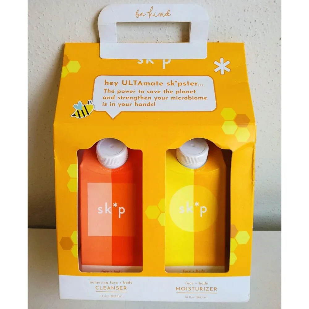 Face and Body Cleanser and Moisturizer Set 10oz